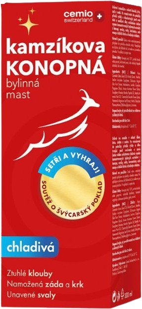 Cemio Kamzíkova konopná mast chladivá 200 ml