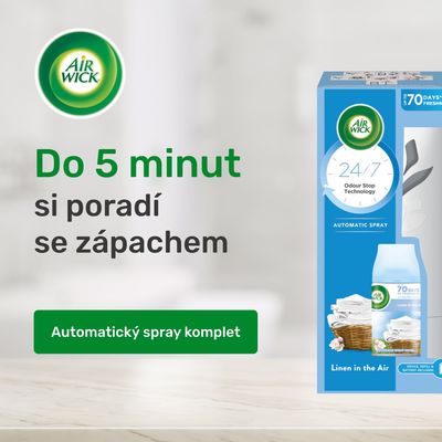 Airwick Automatický difuzér Freshmatic bílý s náplní Prádlo ve vánku 250 ml
