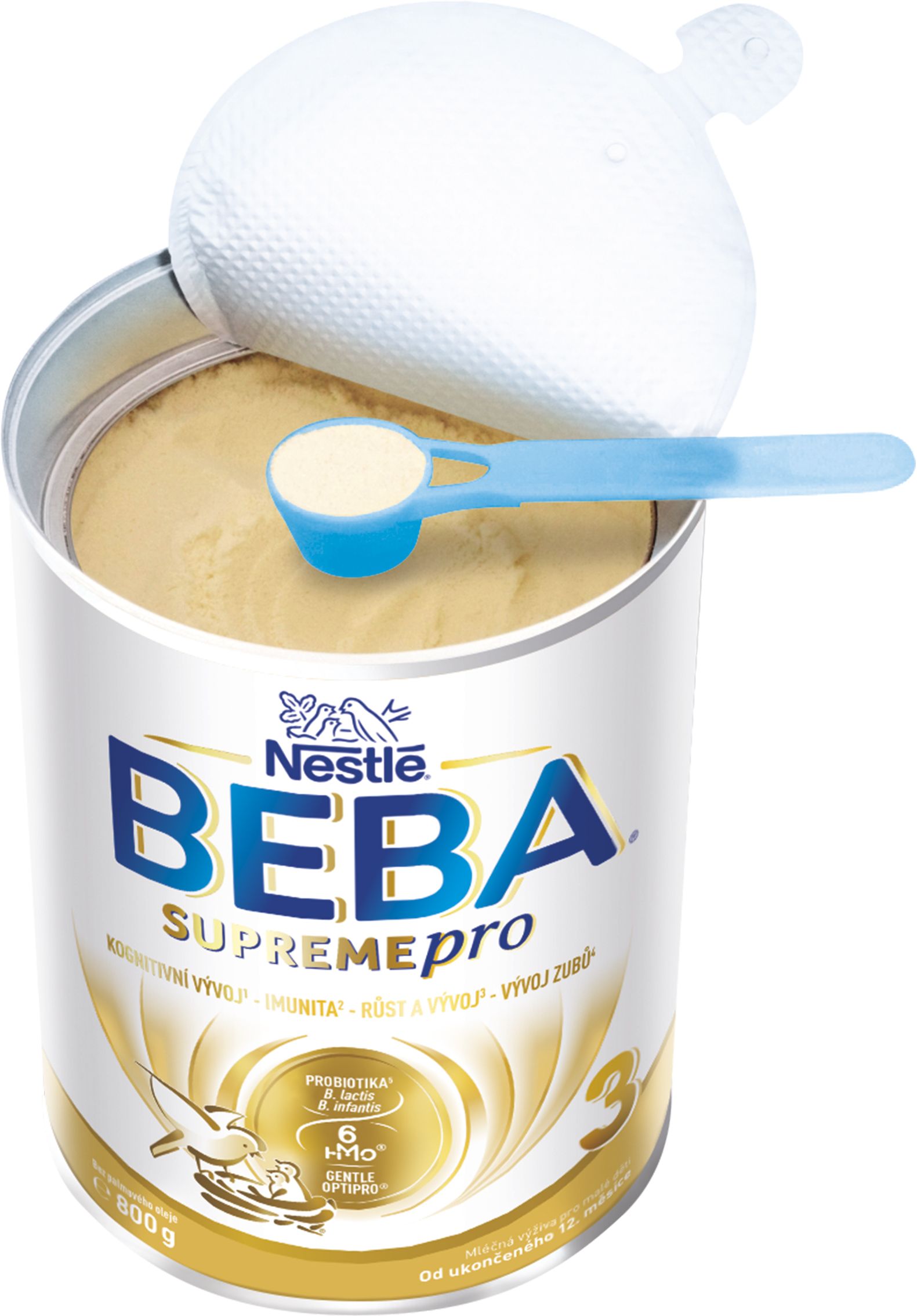 Nestlé Beba SUPREMEpro 3 kojenecké mléko od ukončeného 12. měsíce 6HMO 800 g
