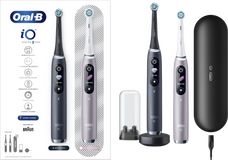 Oral-B Elektrický zubní kartáček iO9 Series Duo Pack Black/Rose Extra Handle 2 ks