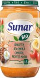 Sunar BIO příkrm špagety, boloňská omáčka, hovězí maso 12m+, 235 g