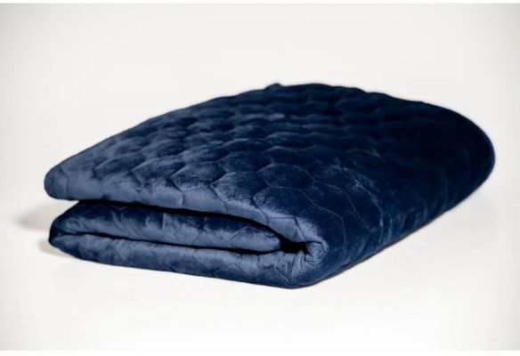 SleepLab Cool & Warm Blue zátěžová deka 140x200cm 6 kg