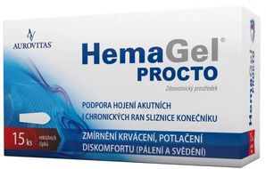 HemaGel PROCTO Rektální čípky 15 ks