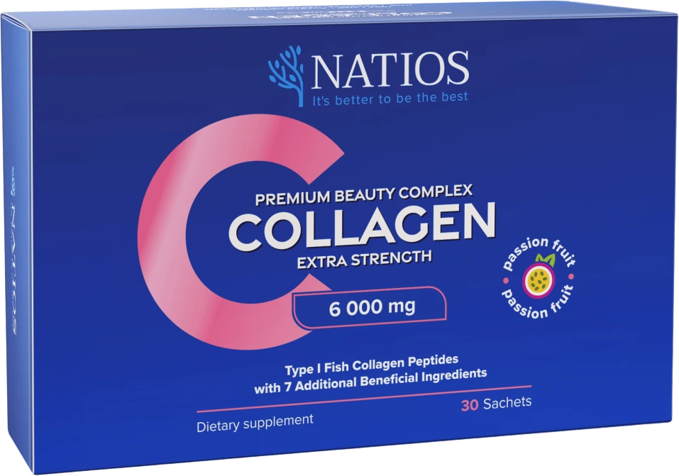 Natios Collagen Premium Beauty Complex, Komplex pro krásu, 6 000 mg 30 sáčků