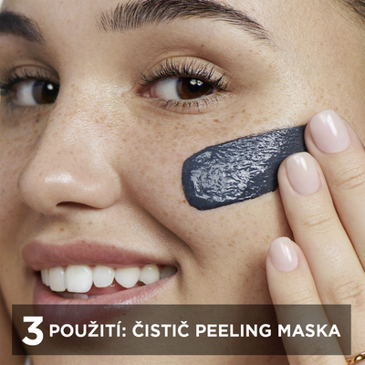 Garnier Skin Naturals Pure Active 3v1 maska s aktivním uhlím proti černým tečkám 150 ml