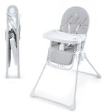 Kinderkraft Židlička jídelní Binci Light Grey