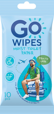 GoWipes Vlhčený toaletní papír Procto Care 10 ks