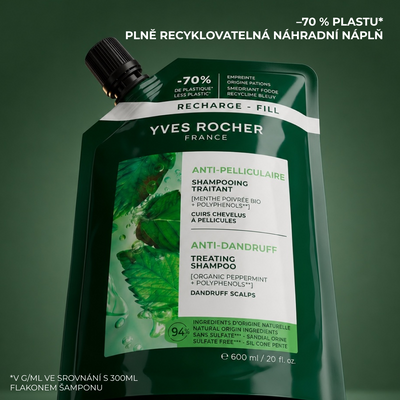 Yves Rocher Šampon proti lupům 600 ml