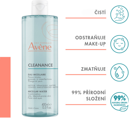 Avène Cleanance Micelární voda - akné 400 ml