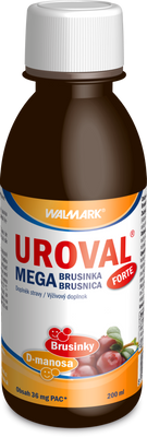Uroval Walmark MEGA BRUSINKA sirup forte 200 ml