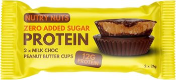 Nutry Nuts Proteinové košíčky - mléčná čokoláda s arašídovým máslem 2 x 21 g
