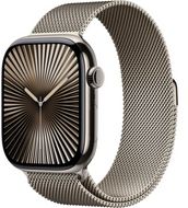 Apple Watch Series 10 Cellular 46mm Přírodní titan s přírodním milánským tahem M/L