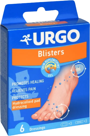 Urgo Blisters Na puchýře hydrokoloidní náplast 6 ks