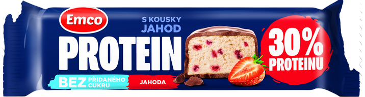 Emco Proteinová tyčinka jahodová 50 g