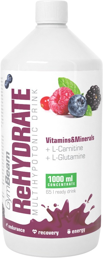 GymBeam ReHydrate lesní ovoce 1000 ml