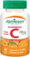 Jamieson Vitamín C Gummies s příchutí pomeranče želatinové pastilky 60 ks