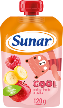 Sunar Cool ovocná kapsička malina, banán, jablko 12m+ 120 g