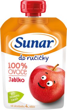 Sunar Do ručičky ovocná kapsička jablko 4m+ 100 g