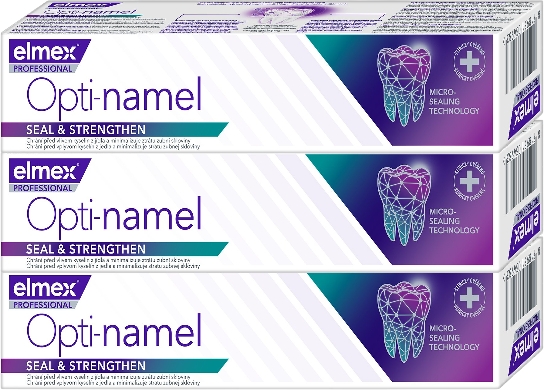 Elmex Opti-Namel Professional zubní pasta 3 x 75 ml