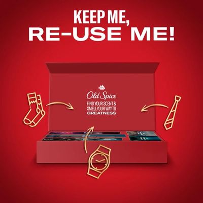 Old Spice Xmass sada Discovery Box deodoranty a sprchový gel