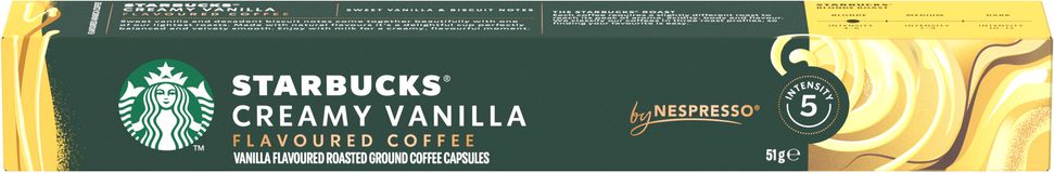 Nestlé Starbucks® by Nespresso® Creamy Vanilla Flavoured Coffee, kávové kapsle 10 ks