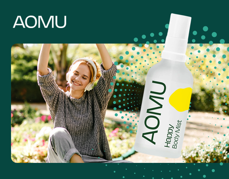 AOMU Happy Body Mist - přírodní mlha pro lepší náladu 50 ml