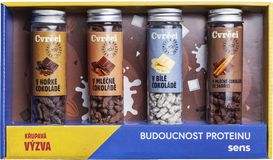 Sens Cvrčci v čokoládě - Dárkový set 4 chutí 4 x 20 g