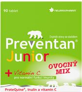 Preventan Junior ovocný mix 90 tablet