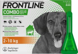 Frontline Combo Spot-On pro psy S (2-10 kg) 3 x 0.67 ml