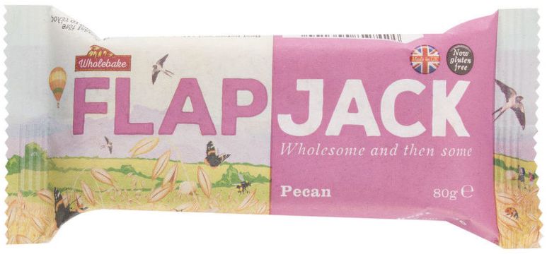 Wholebake Flapjack ovesný pekan bezlepkový 80 g
