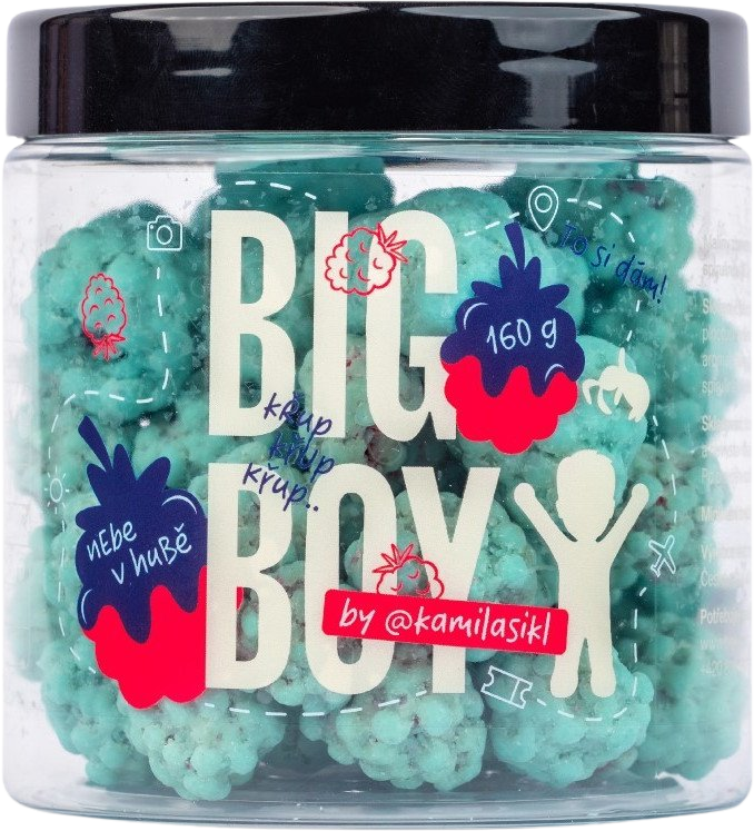 Big Boy ® Modrá malina nebe v hubě 160 g