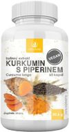 Allnature Kurkumin s piperinem bylinný extrakt 60 kapslí