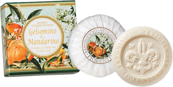 SAF Fiorentino Kulaté mýdlo, Jasmín a mandarinka 100 g