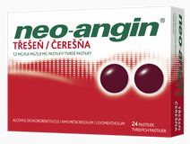 Neo-angin bez cukru Třešeň 24 pastilek