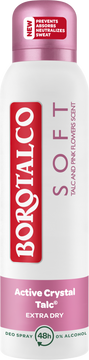 Borotalco Soft Talc & Pink Flower, Deodorant sprej pro ženy 150 ml