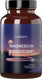 Lunesto Magnesium Bisglycinát, 650 mg, Hořčík 130 mg & Vitamín B6, 90 kapslí