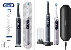 Oral-B Elektrický zubní kartáček iO9 Series Duo Pack Black/Rose Extra Handle 2 ks