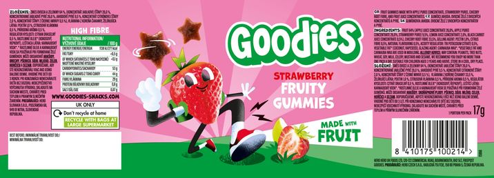 Goodies Jahodoví gumídci 17 g