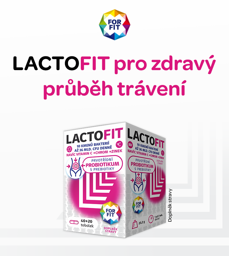 Lactofit, forfit, pro zdravý průběh trávení, probiotika