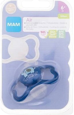 MAM Dudlík Air 6m+, modrý/slon