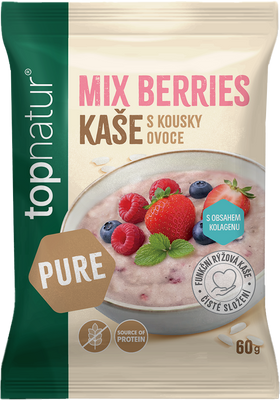 Topnatur PURE kaše Mix Berries s kolagenem 60 g