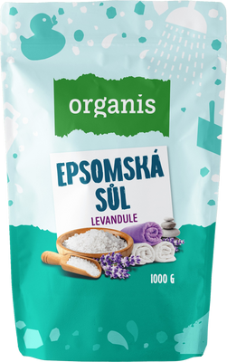 Organis Epsomská sůl levandule 1000 g