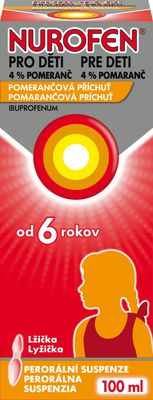 Nurofen pro děti 4% 40mg/ml Pomeranč 100 ml