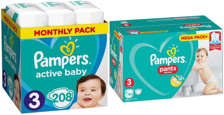 Pampers 328 ks