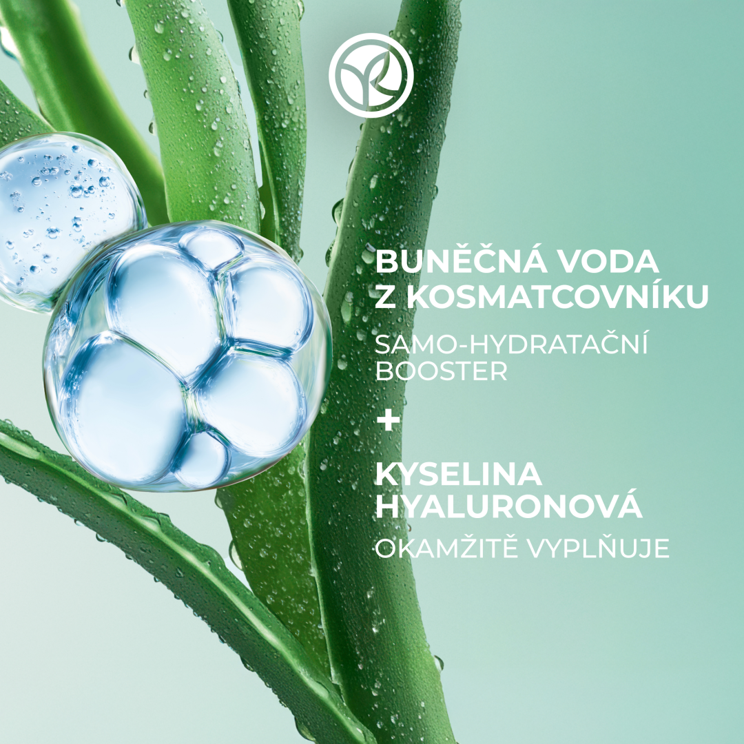 Yves Rocher Hydra Water-Plump, Hydratační gelový krém pro normální až smíšenou pleť 50 ml