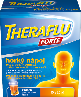 Theraflu forte horký nápoj sáčky 10 ks