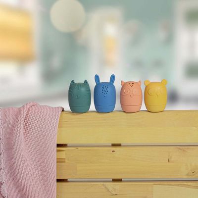 Petite&Mars Hračky silikonové do vany AMIGOS 6m+ 4 ks