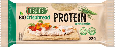 Crispins BIO proteinový křehký plátek s bylinkami 50 g