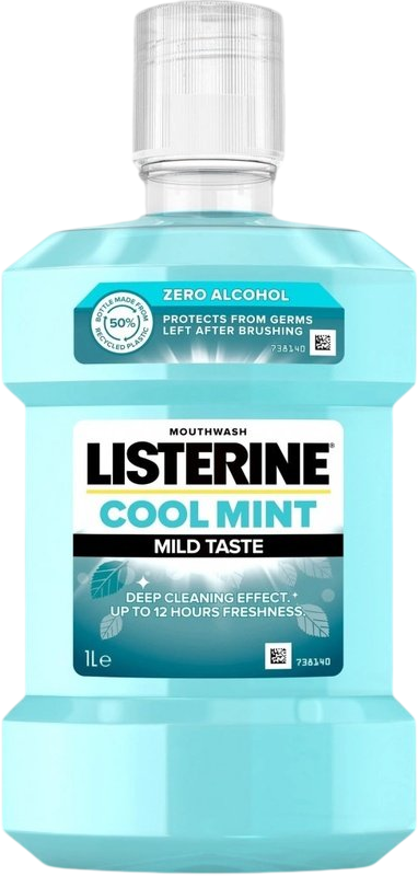 Listerine Coolmint Mild ústní voda 1 l