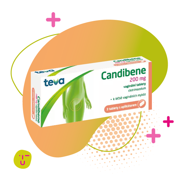 Candibene, svědění, pálení, teva